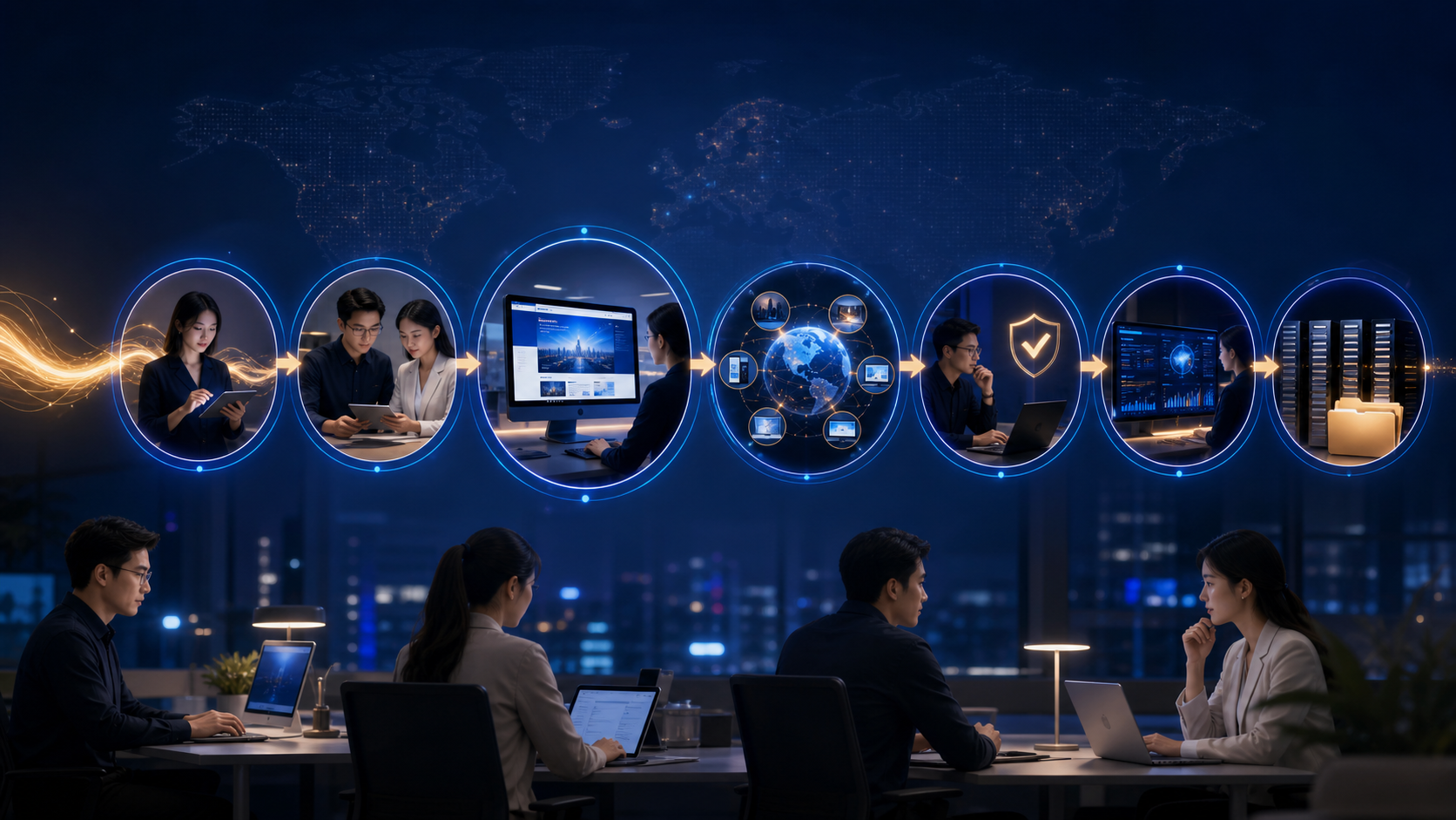企业官网信息更新机制示意图